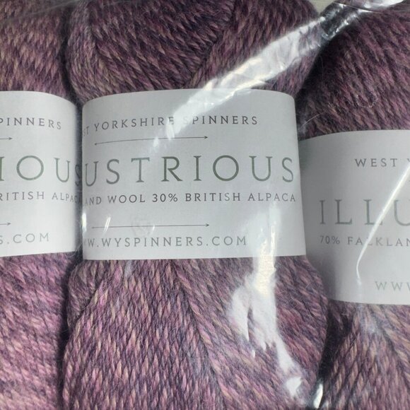 10 Skeins West Yorkshire Spinners Illustrious Heather Wool & Alpaca #906 - Picture 2 of 6